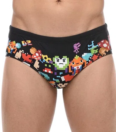 Dsquared2 X Pac-man Logo-print Briefs In Black