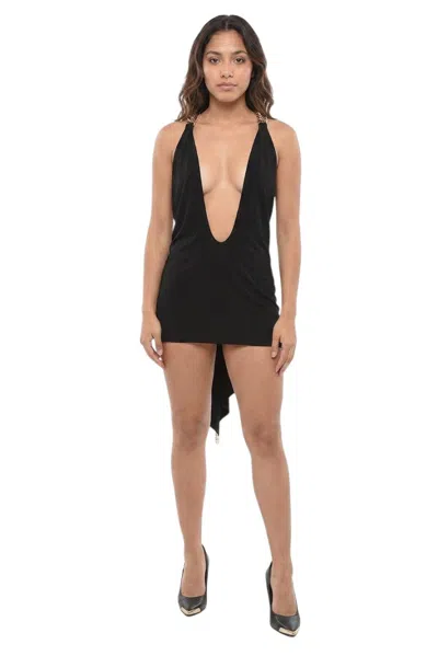 Dsquared2 Black Halter Neck Mini Dress