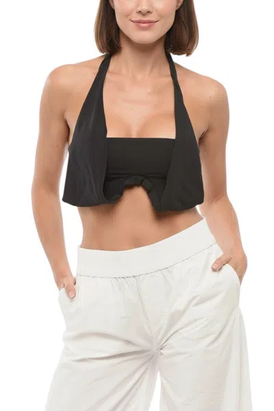 Dsquared2 Black Halter Neck Top