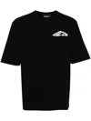 Dsquared2 Graphic Print Cotton Jersey T-shirt In Black