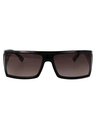 Dsquared2 Black Injectate Sunglasses In Brown