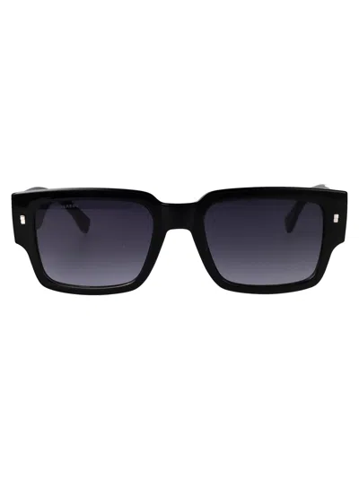 Dsquared2 Black Injected Sunglasses In Yellow