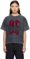 Dsquared2 Black Iron Fit T-shirt In 814 Charcoal