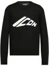 Dsquared2 Dsquared Black Wool Sweater In Black