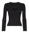 Dsquared2 Black Knitted Crew Neck Top In Black