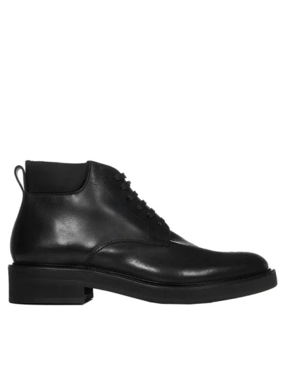 Dsquared2 Black Leather Ankle Boots