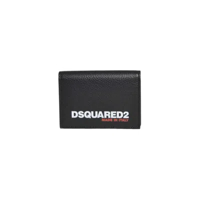 Dsquared2 Black Leather Bob Bi-fold Cardholder
