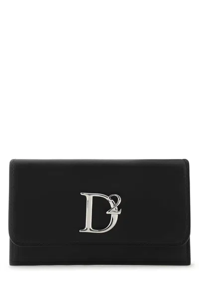 Dsquared2 Black Leather Card Holder