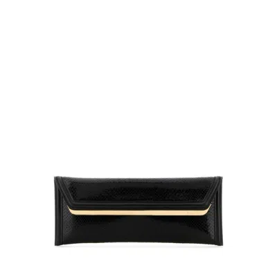 Dsquared2 Black Leather Evening Clutch