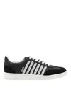 Dsquared2 Calfskin Sneakers With Contrasting Platform In Black