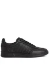 Dsquared2 Boxer Leather Sneakers In Black