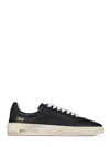 Dsquared2 Low-top Black Leather Sneakers With Distressed Sole In Black