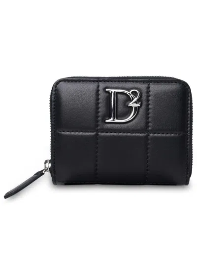 Dsquared2 Black Leather Wallet Woman