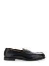 Dsquared2 Black Loafers With Logo Plaque On The Front And Logo Lettering On The Heel In Leather Man