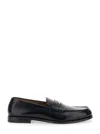 Dsquared2 Black Loafers With Logo Plaque On The Front And Logo Lettering On The Heel In Leather Man
