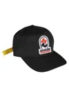 Dsquared2 Invicta Logo Patch Nylon Cap In Black
