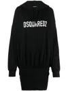 Dsquared2 Abito In Felpa  In Black