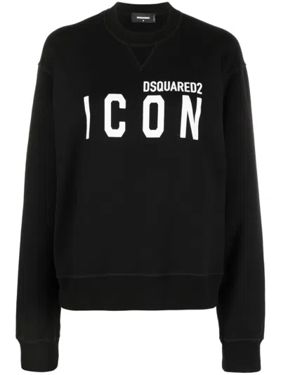 Dsquared2 Black Logo Crew Neck Sweatshirt