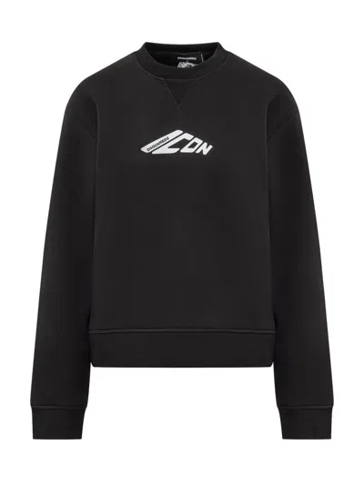 Dsquared2 Black Logo Crew Neck Sweatshirt