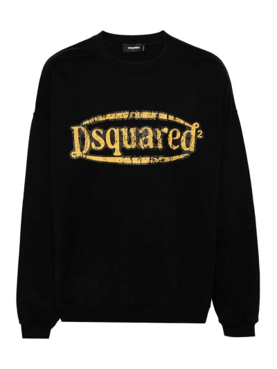Dsquared2 Black Logo Crew Neck Sweatshirt
