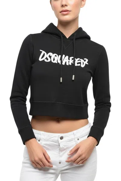Dsquared2 Black Logo Hood Sweatshirt