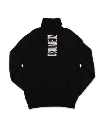 Dsquared2 Black Logo Inlaid Sweater