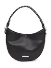 Dsquared2 Black Logo Medium Hobo In Black