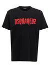 Dsquared2 Logo-print Crewneck T-shirt In Black