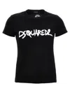 Dsquared2 Woman T-shirt Black Size Xs Cotton In Black