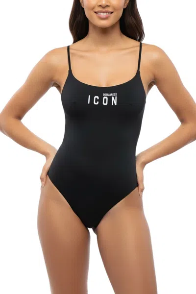 Dsquared2 Black Logo Swimwear