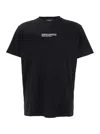 Dsquared2 Cool Fit Tee Black T-shirt With Logo Print On The Front In Cotton Man In Black