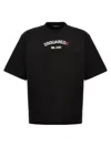 Dsquared2 Regular Fit Cotton T-shirt In Black