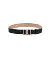 Dsquared2 Snake-effect Logo-buckle Belt In Black
