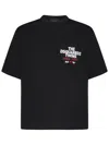 Dsquared2 Black Loose-fit Cotton Jersey T-shirt With Logo Pocket In Black