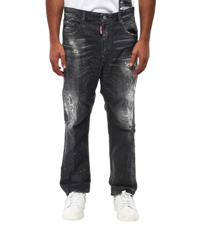 Dsquared2 Black Loose Low Rise Jeans