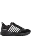 Dsquared2 Lace-up Low-cut Sneakers In Black