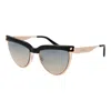 Dsquared2 Black Metal Sunglasses In Gold