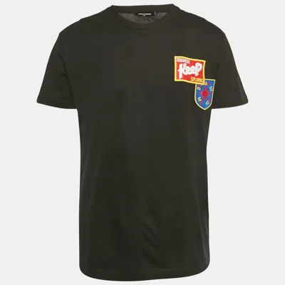 Dsquared2 Black Mexico Embroidered Jersey T-shirt