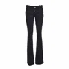 Dsquared2 Black Mid-rise Twiggy Flare Jeans In Black