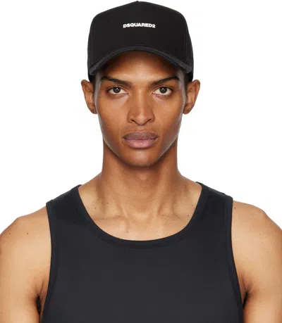 Dsquared2 Black Mini Logo Baseball Cap