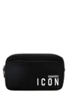 Dsquared2 Black Nylon Be Icon Beauty Case