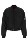 Dsquared2 Black Nylon Bomber Jacket In Black