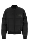 Dsquared2 Black Nylon Easy Puffer Down Jacket In Black