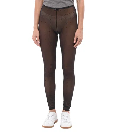 Dsquared2 Black Nylon Embellished Activewear