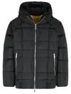 Dsquared2 Men 3d Long Nylon Down Jacket In Black