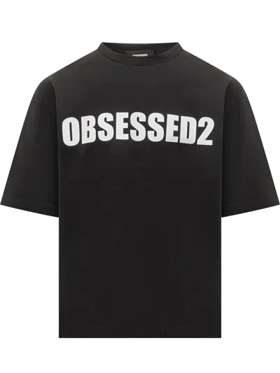 Dsquared2 Logo-print T-shirt In Black