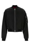 Dsquared2 80s Nylon Bomber Jacket In Black