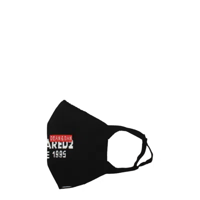 DSQUARED2 BLACK POLIPROPILENE FACEMASKS