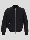 Dsquared2 Icon Nylon Down Jacket With Embossed Monogram In Black