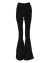 Dsquared2 Black Polyester High Waisted Flared Pants In Black
